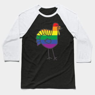 Thanksgiving Turkey Pride Baseball T-Shirt